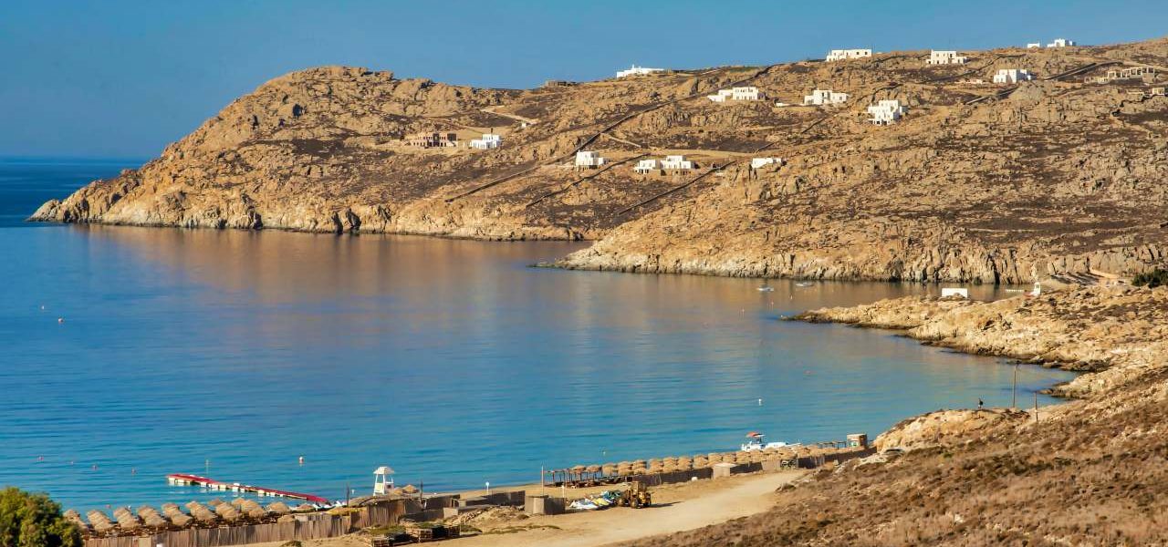 Elia Beach im Süden von Mykonos Elia Beach im Süden von Mykonos