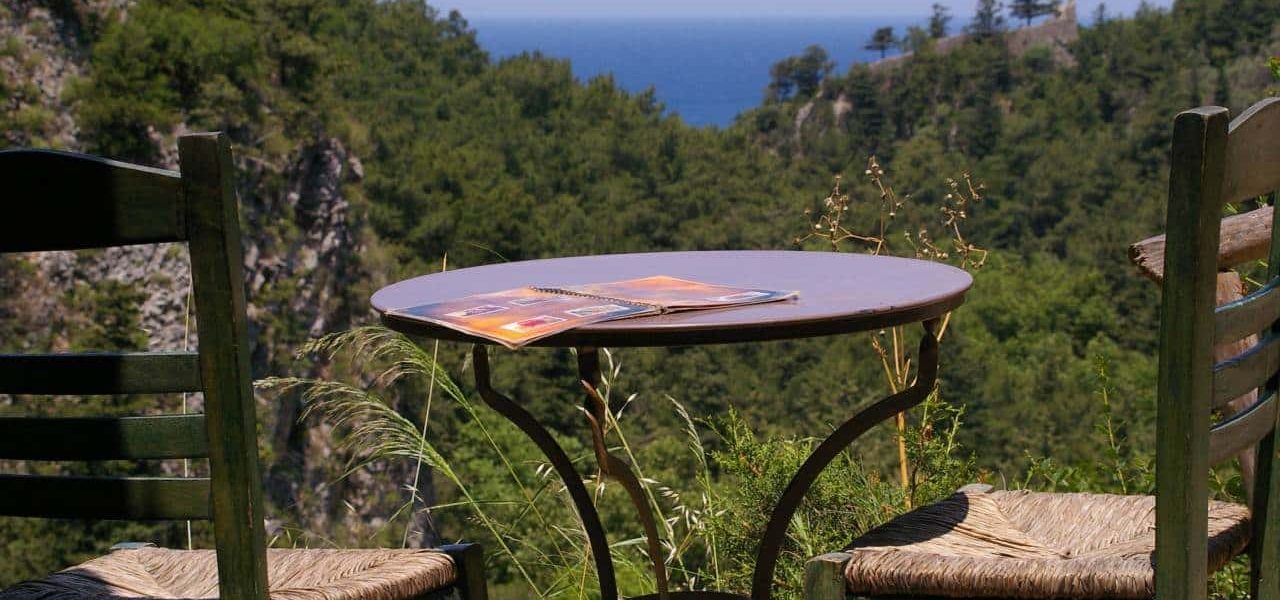 Gemütliches Plätzchen mit Aussicht auf Samos