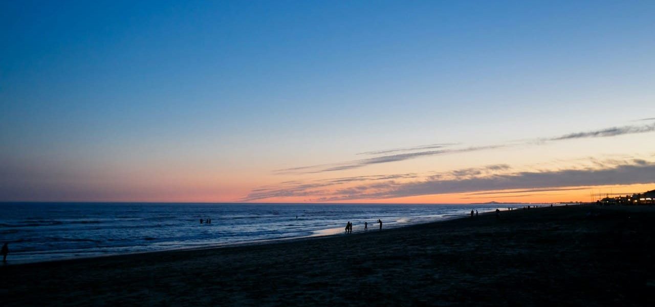 Islantilla Sonnenuntergang am Strand