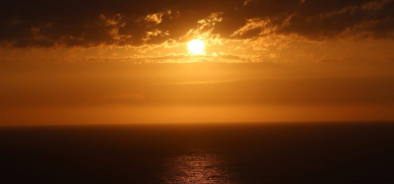 Lefkimi Cape Asprokavos Sonnenuntergang