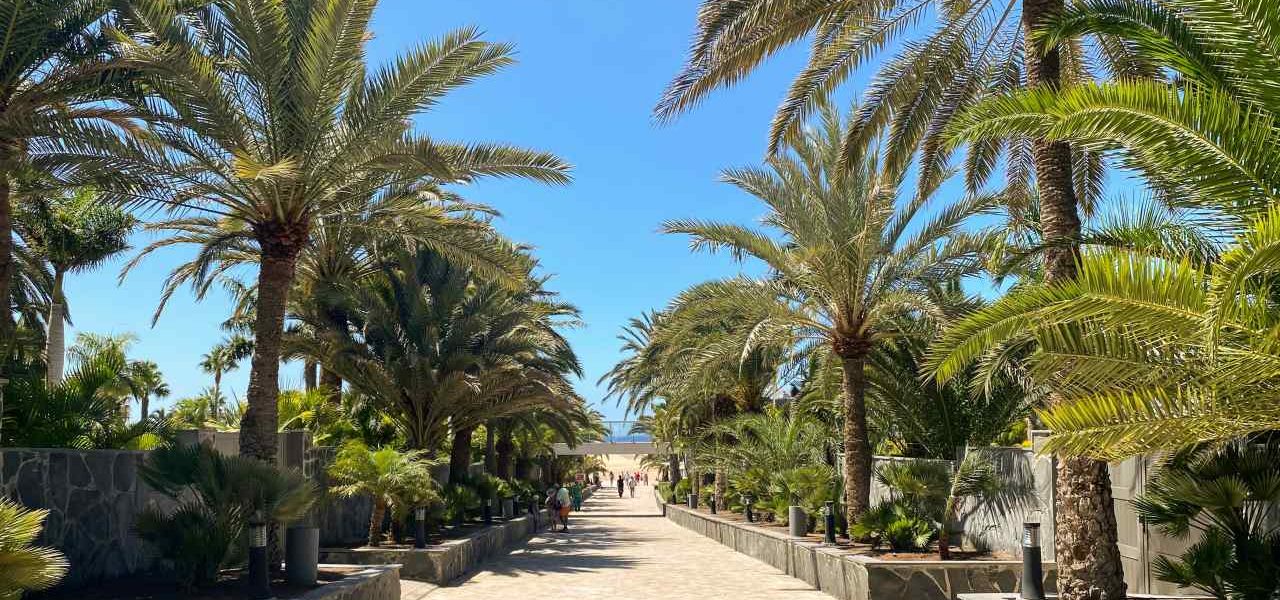 Maspalomas gepflegte Promenade