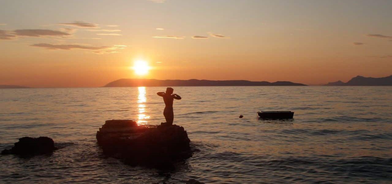 Podgora Sonnenuntergang am Meer