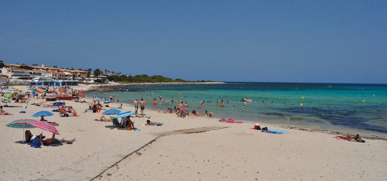 Punta Prima Menorca Strand