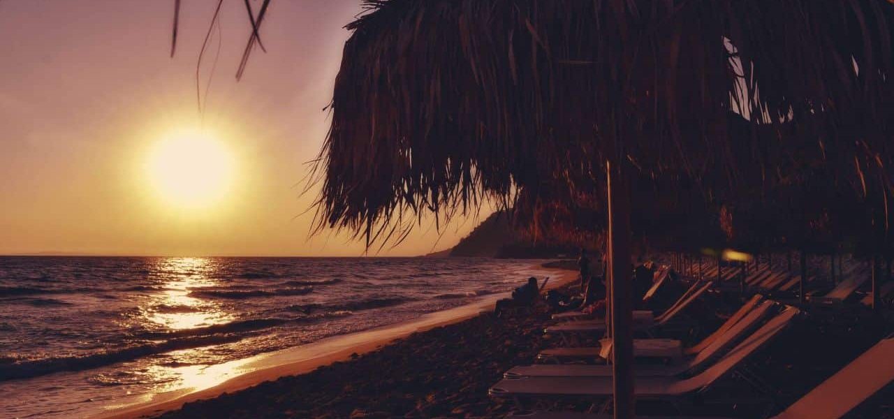 Sivota Epirus Strand Sonnenuntergang