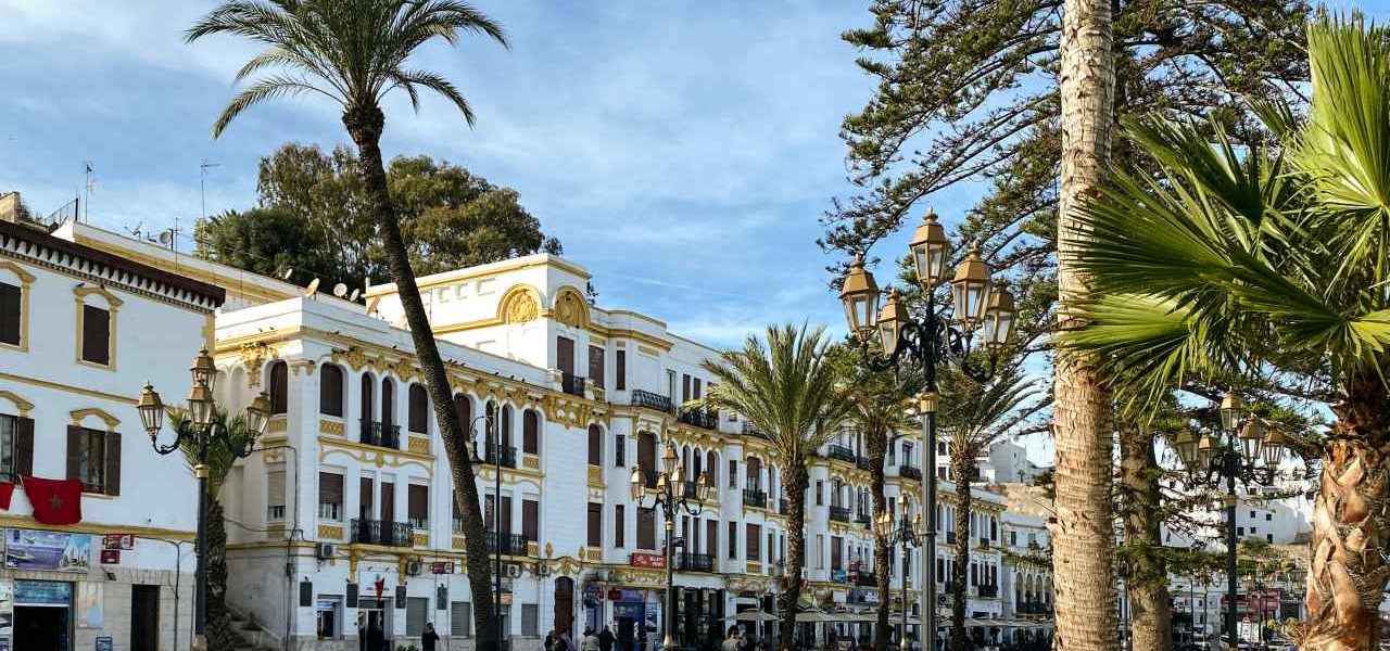 Tanger gepflegte Fußgängerzone