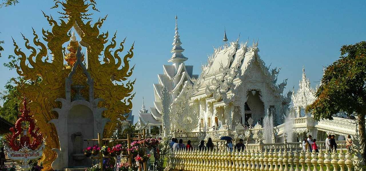 Thailand weißer Tempel Kultur