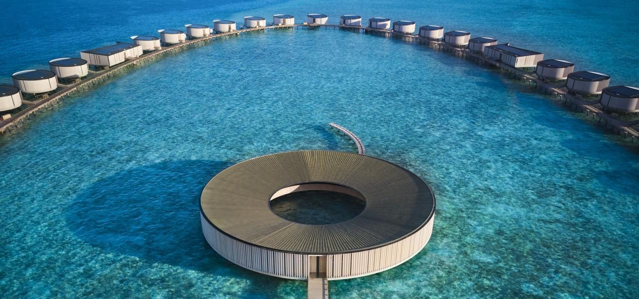 The Ritz-Carlton Maldives kreisförmige Strukturen The Ritz-Carlton Maldives kreisförmige Strukturen