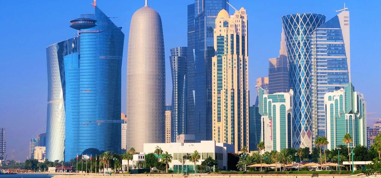 Wolkenkratzer Skyline Doha